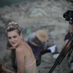 z nakrúcania filmu Piata loď/Little harbour